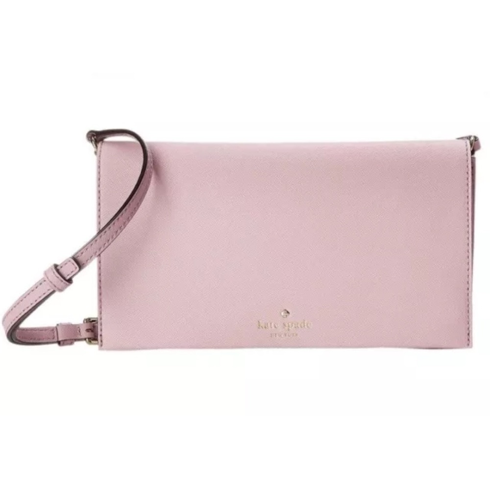 NWT! Kate Spade Cali Clutch with Removable and adjustable Strap. Rose Jade.